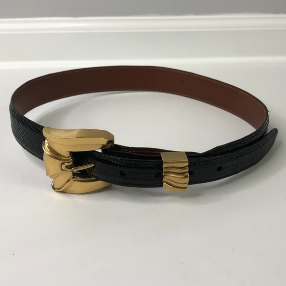 Reptilia Black Lizrd Belt & Red Alligator Belt 30 main image 13
